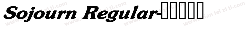 Sojourn Regular字体转换